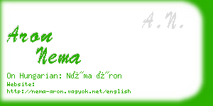 aron nema business card